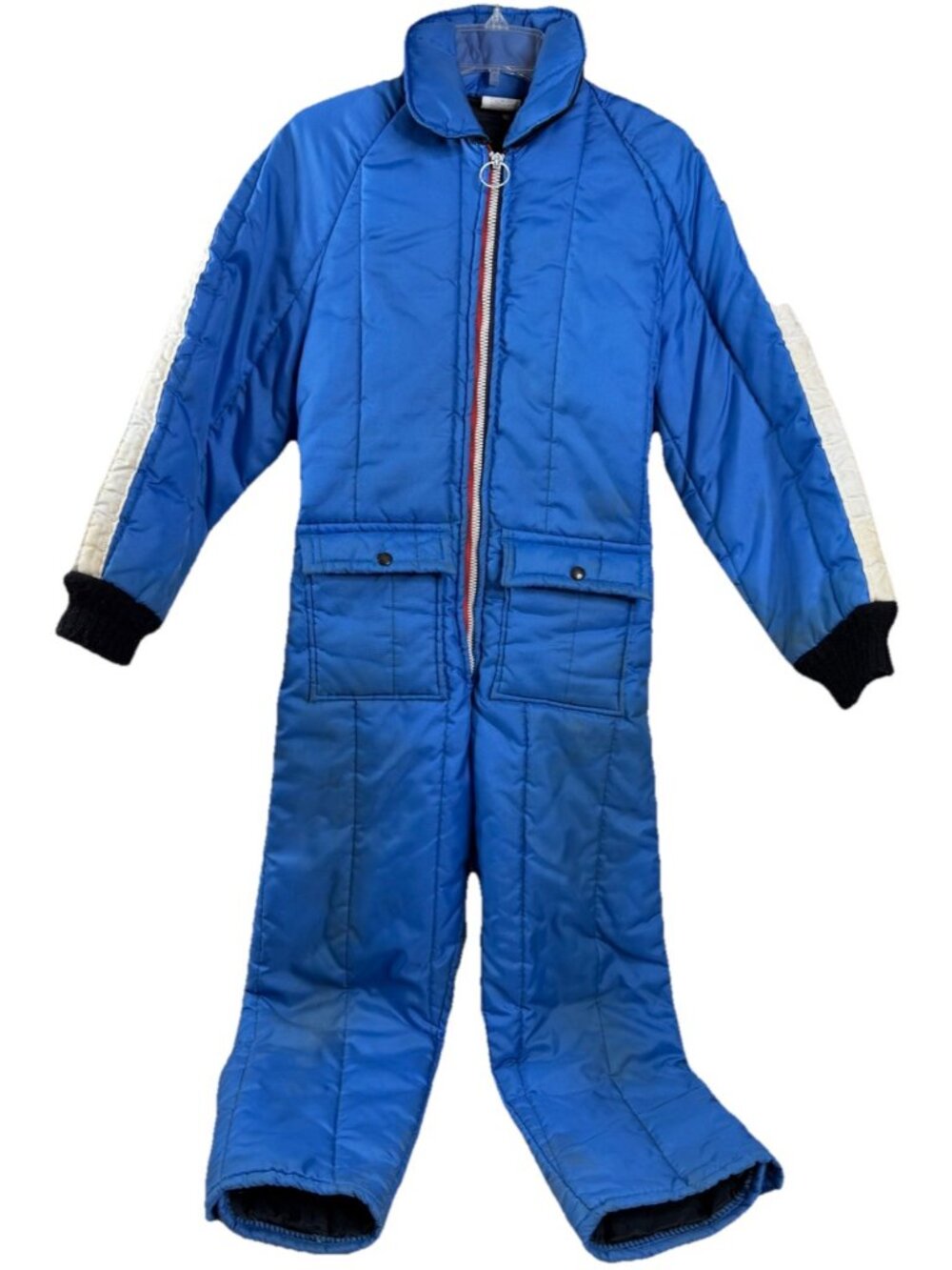 VTG 90s Walls XL 12-14 Blizzard-Pruf Kids Insulated Blue Snowsuit-No Tears GUC